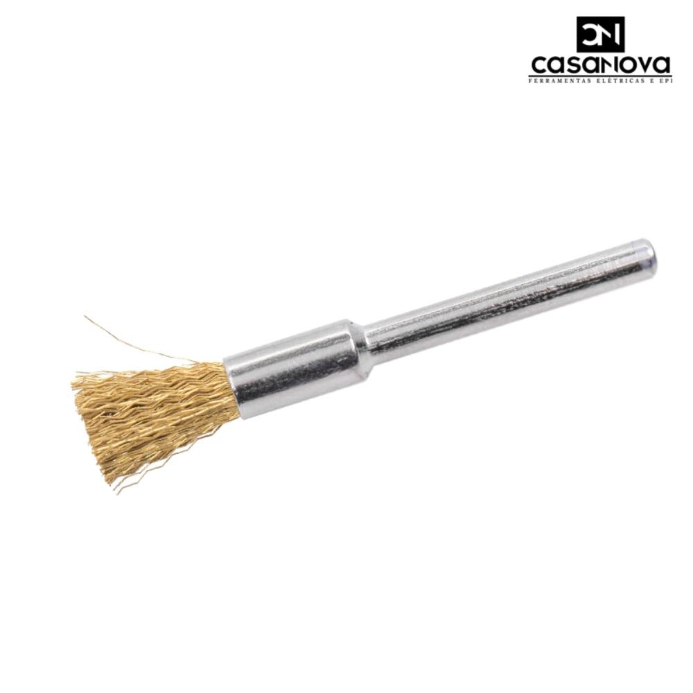 ESCOVA PINCEL COM HASTE 4MM HASTE: 3,1MM LATAO VONDER PARA MICRORETIFICA